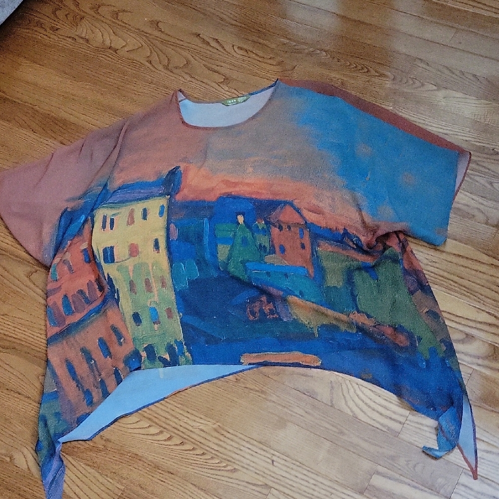 Jade Brand Oversized Poncho Top